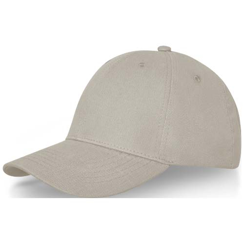 Casquette personnalisable 6 pans coton brossé Davis Flocons d’avoine